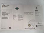 Ring Platina - 0.90ct. tw. Smaragd - Diamant -, Nieuw