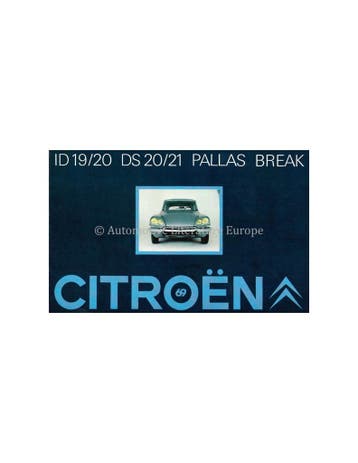1969 CITROEN D SERIES PROGRAMMA BROCHURE NEDERLANDS, Nieuw