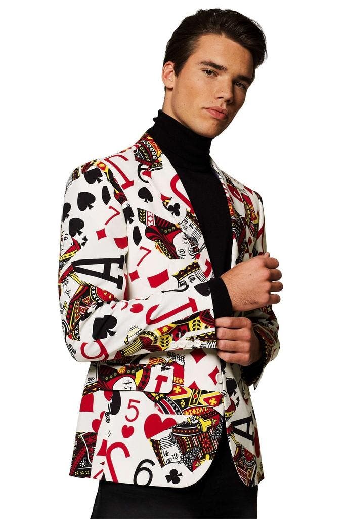 Casino Speelkaarten Blazer Heren OppoSuits, Vêtements | Hommes, Costumes de carnaval & Vêtements de fête, Envoi