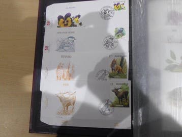 Belgique - Collection de FDC, y compris sur soie - cartes, Timbres & Monnaies