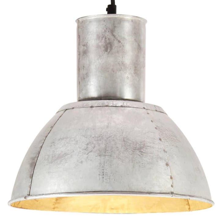 vidaXL Hanglamp rond 25 W E27 28,5 cm zilverkleurig, Huis en Inrichting, Lampen | Overige, Nieuw, Verzenden