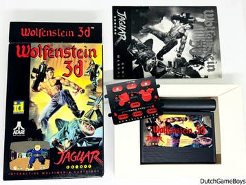 Atari Jaguar - Wolfenstein 3D + Reg. Card & Overlay, Games en Spelcomputers, Verzenden, Gebruikt