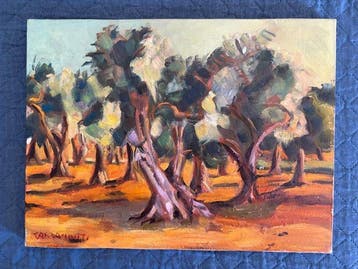 Carlo Monti (1928-2019) - Ulivi in Puglia (1986)