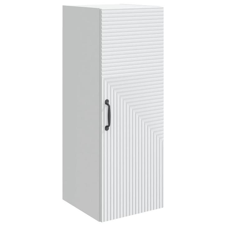 vidaXL Wandkast Wit 33 x 34,5 x 90 cm Bewerkt hout, Huis en Inrichting, Kasten | Overige, Nieuw, Verzenden