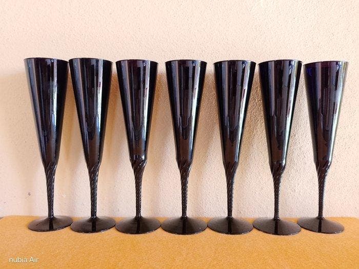 Stile Empoli/Murano - Service de boisson (7) - Calici Flûte, Antiek en Kunst, Curiosa en Brocante