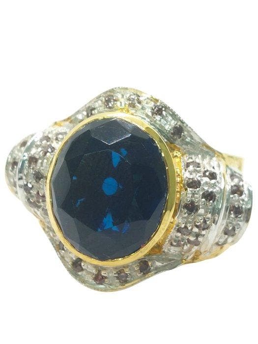 Sans prix de réserve - Bague - 9 carats Argent, Or jaune, Bijoux, Sacs & Beauté, Bagues