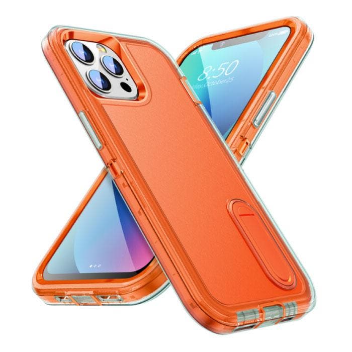 iPhone 13 Mini Armor Hoesje met Kickstand - Shockproof Cover, Telecommunicatie, Mobiele telefoons | Hoesjes en Screenprotectors | Apple iPhone