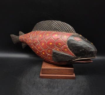 Magnifique poisson - sculptuur - Bozo - Mali (Zonder