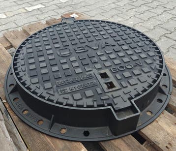 Nieuwe gietijzer rijwegdeksels, Verzenden, Nieuw, 60 tot 80 mm