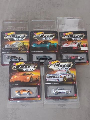 Hot Wheels, Mattel 1:64 - Model sportwagen (5) - Lotto 5 Hot