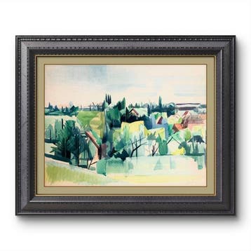 René Mels (1909-1977) - Paysage rural à la charnière de