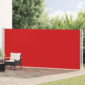 vidaXL Tuinscherm uittrekbaar 180x600 cm rood, Verzenden
