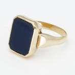 Ring - 14 karaat Geel goud Onyx