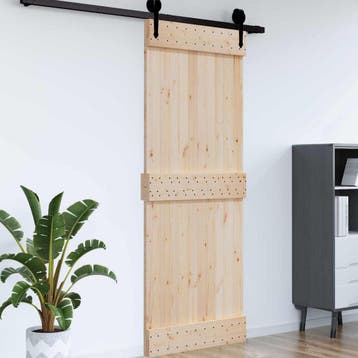 vidaXL Deur NARVIK 95 x 210 cm Massief Pine Hout, Doe-het-zelf en Bouw, Deuren en Vliegenramen, Verzenden, Nieuw