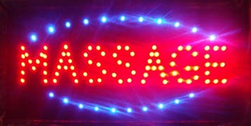 Massage LED bord lamp verlichting lichtbak reclamebord #C, Verzenden