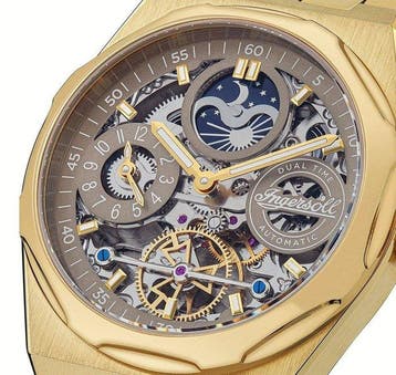 Ingersoll - Automatic - Moon / Sun Cal. - Open Heart - Dual, Nieuw