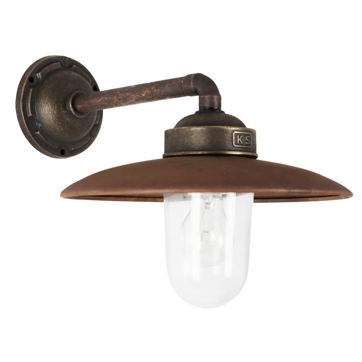 Stal- & Boerderijlampen Palazzo Stallamp Brons Koper, Tuin en Terras, Buitenverlichting, Verzenden