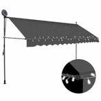 vidaXL Luifel handmatig uitschuifbaar met LED 350 cm, Verzenden