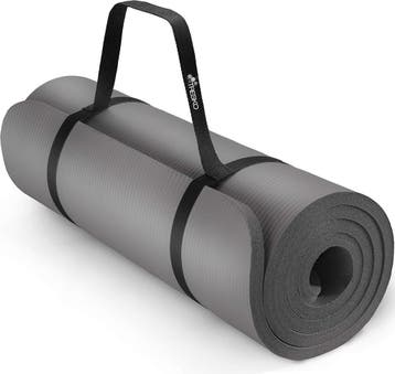 Yogamat - Fitness mat - Sportmat - Yoga mat extra dik - Grij, Verzenden, Nieuw