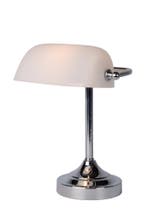 Lucide BANKER - Bureaulamp - 1xE14 - Chroom, Huis en Inrichting, Lampen | Tafellampen, Verzenden, Nieuw