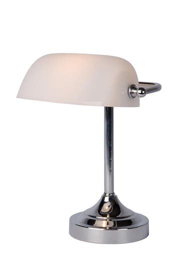 Lucide BANKER - Bureaulamp - 1xE14 - Chroom, Verzenden