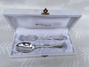 Christofle - Schotel (2) - Verzilverd, Zilver -