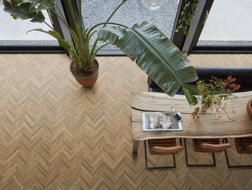 METZ Visgraat Plak Pvc Herringbone DARK OAK DRYBACK (, Ophalen of Verzenden, Nieuw