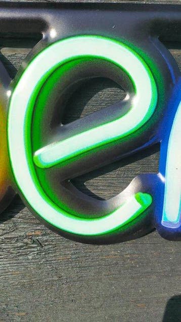 Wanddecoratie - open neon - Europa