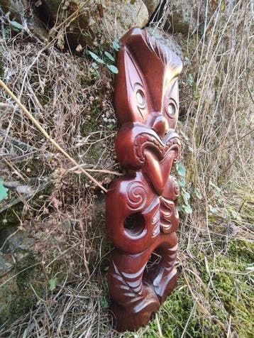 Tiki Mori en bois Rotorua - sculptuur - Tiki - Maori -