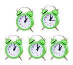 Set van 5 kleine wekkertjes, groen (op batterij), Doe-het-zelf en Bouw, Verzenden, Nieuw