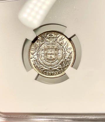 Portugal. Republic. 10 Centavos 1915 AU58 (Zonder, Postzegels en Munten