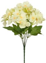 Hortensia Hydrangea Creme Zijdenbloem 30 cm