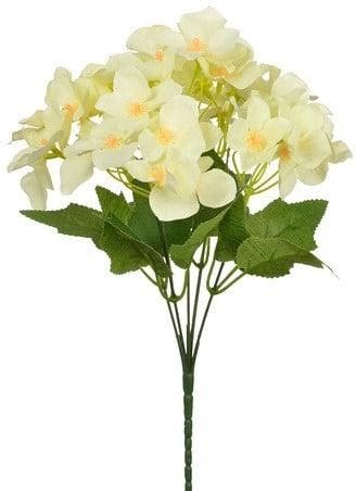 Hortensia Hydrangea Creme Zijdenbloem 30 cm, Maison & Meubles, Accessoires pour la Maison | Plantes & Fleurs artificielles