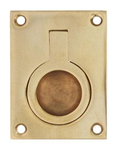 Intersteel Luikring recht 65mm x 49mm messing gelakt, Huis en Inrichting, Kasten | Overige, Nieuw