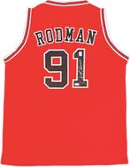 NBA - Dennis Rodman - Rood op maat gemaakte basketbaljersey, Nieuw