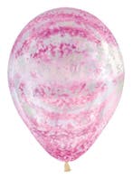 Ballonnen Graffiti Pink Crystal Clear 30cm 25st, Hobby en Vrije tijd, Verzenden, Nieuw