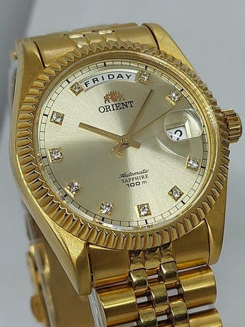 Orient - President Automatic Sapphire Diamond - Zonder, Nieuw