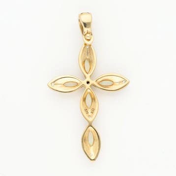 Zonder minimumprijs - Hanger - 9 kt. Geel goud Diamant