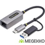 StarTech.com 2.5GbE USB-C naar Ethernet Adapter met USB-A, Verzenden, Nieuw