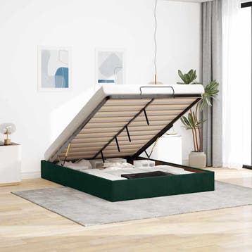 vidaXL Ottoman bedframe zonder matras 140x200 cm fluweel, Verzenden, Nieuw