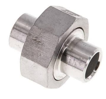 Union Connecteur droit 17.2mm Extrémité à souder Acier, Verzenden, Nieuw