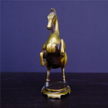 Statue, Horse ornament - 23 cm - Cuivre