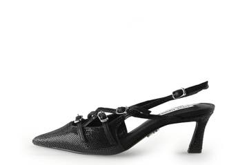 Steve Madden Slingbacks in maat 37 Zwart, Verzenden, Zwart, Steve Madden, Zo goed als nieuw