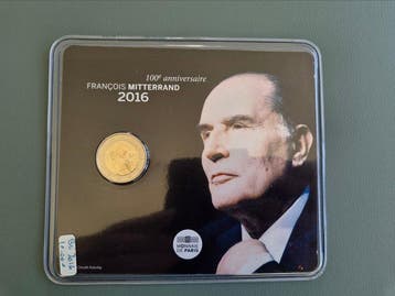 France. 2 Euro 2016 François Mitterrand (2 monnaies) Proof