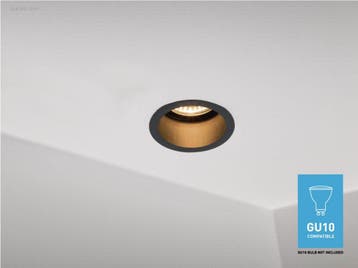 (50x) GU10 Inbouw armatuur zwart met lamphouder..., Nieuw