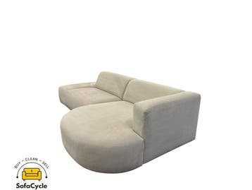 Juntoo hoekzetel beige in stof, hoek R – tweedehands, Verzenden, Nieuw