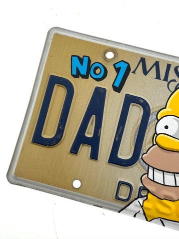 PAAPI (1986) - Homer Simpson x No 1 DAD x License Plate