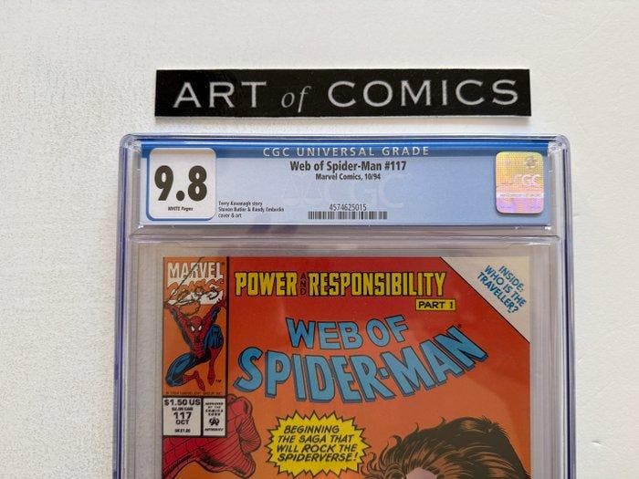 Web of Spider-Man #117 - CGC graded 9.8 - 1 Graded comic -, Boeken, Strips | Comics
