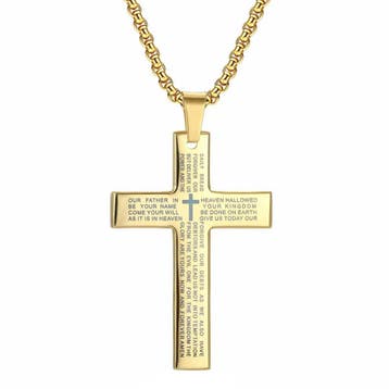 Fako Bijoux - Cubaans Kruis Voor Mannen Large - Ketting Met, Verzenden, Nieuw