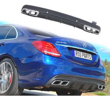 Diffuseur Arrière Mb Classe C W205 Berline 14-18 Amg Noir Ma, Verzenden